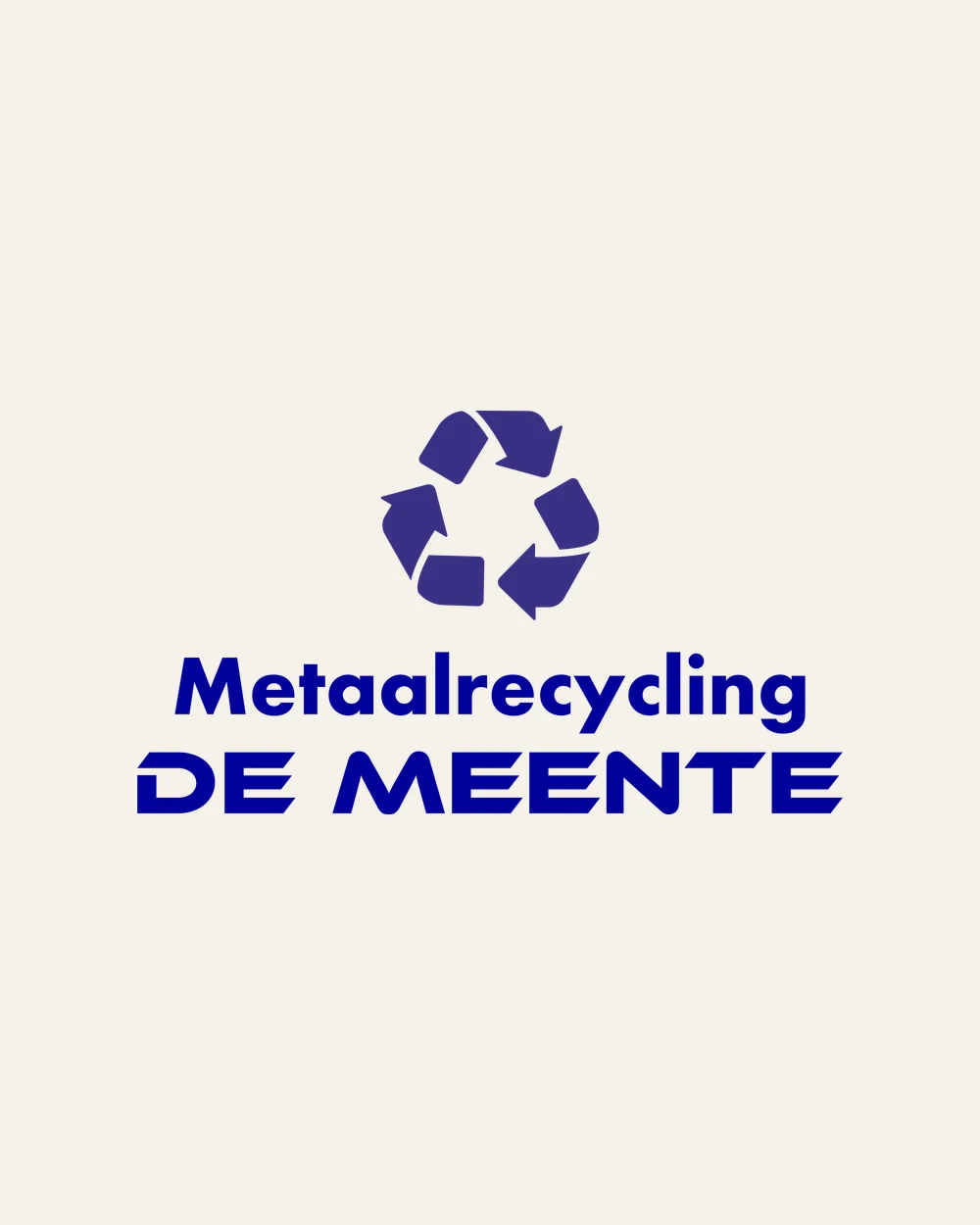 Logo-ontwerp voor Metaalrecycling De Meente door ZON Reclame.